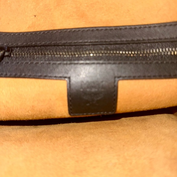 Authentic MCM Black Leather Sling Bag - Picture 6 of 7